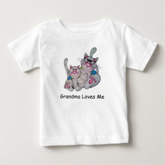 OSo Cute "Grandma Loves Me," Cat Ruffled Tee