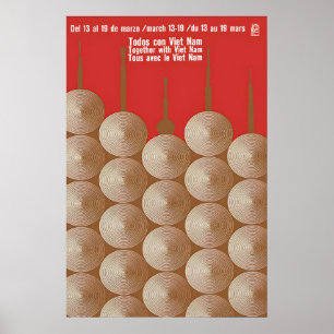 OSPAAAL Anti War Poster Together with Vietnam