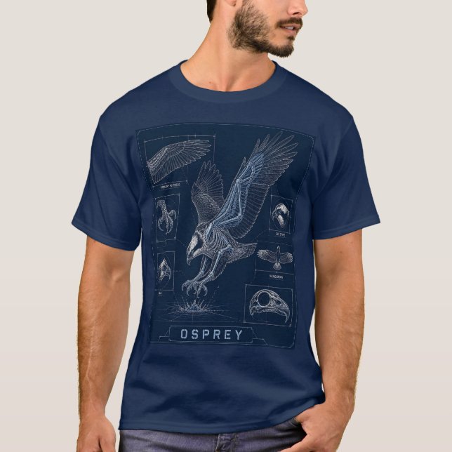 Osprey Anatomy Blueprint T-Shirt (Front)