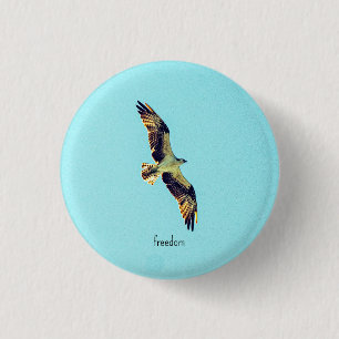 Osprey art 3 cm round badge