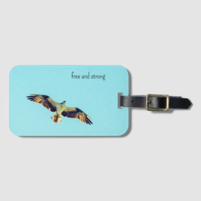 Osprey art luggage tag (Front Horizontal)
