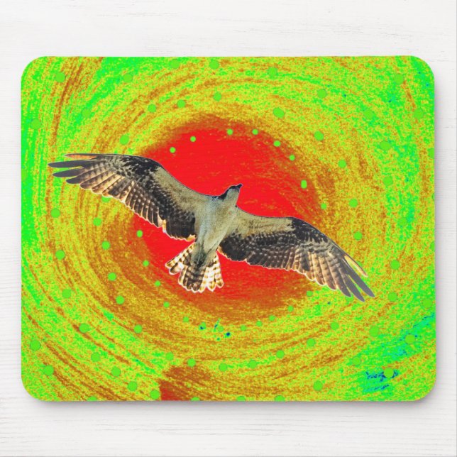 Osprey bird mouse mat (Front)