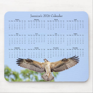 Osprey: Customizable full year 2026 calendar Mouse Mat