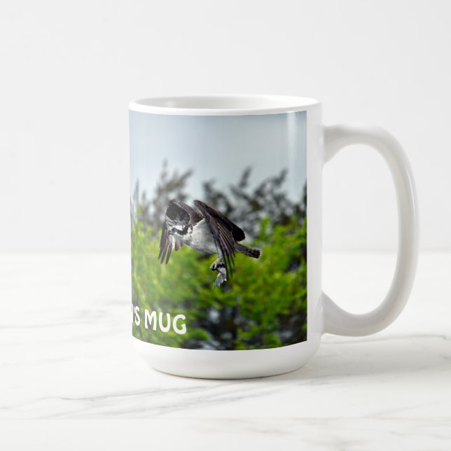 Osprey & Fish Wildlife Photo Fisherman's Mug (Right)