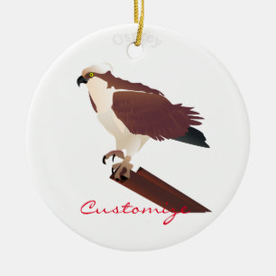 Osprey Hawk Raptor Thunder_Cove Ceramic Tree Decoration