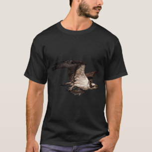 Osprey Holding Fish Colour Print T-Shirt