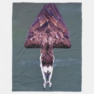 OSPREY IN A DIVE FLEECE BLANKET