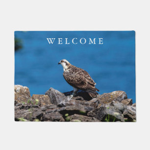 Osprey on the rocks doormat
