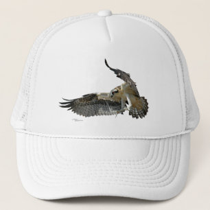 Osprey or hawk flying Hat