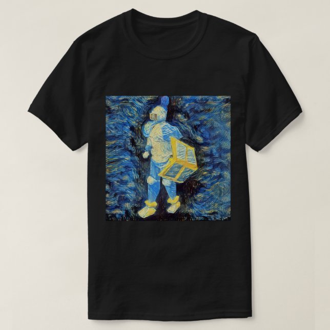 OSRS Rune Armour Knight Starry Night art   T-Shirt (Design Front)