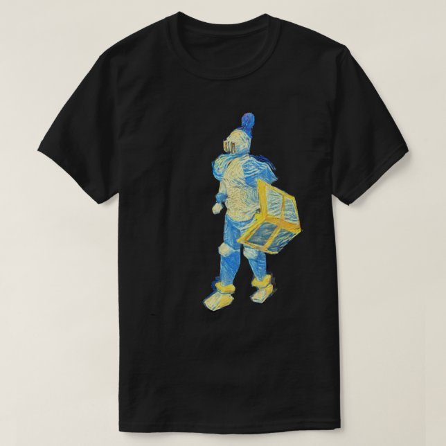 OSRS Rune Armour Knight Starry Night Illustration  T-Shirt (Design Front)