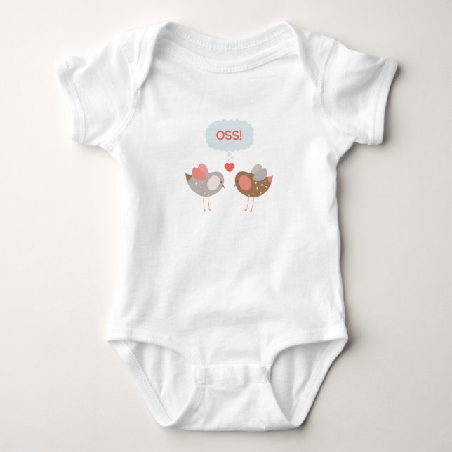 Oss BJJ! Baby Bodysuit (Front)