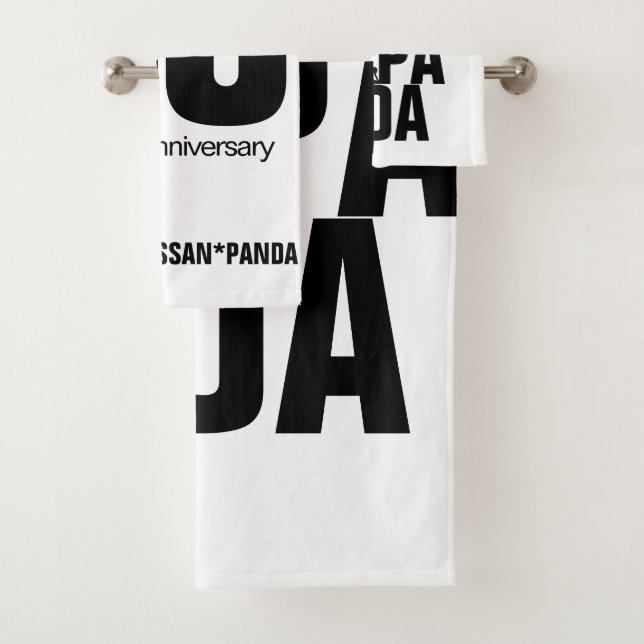 ossan*panda bear  bath towel set (Insitu)