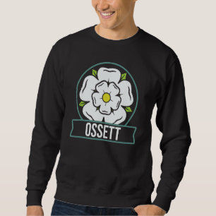 Ossett - Yorkshire - White Rose of Yorkshire Emble Sweatshirt