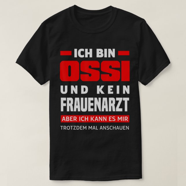 Ossi Women Doctor Saying East German East Funny Os T-Shirt (Design Front)