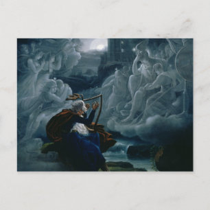 Ossian conjures up the spirits postcard