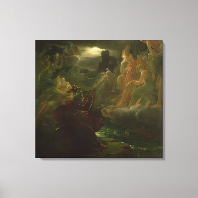 Ossian Conjuring up the Spirits of the River Canvas Print (Front)