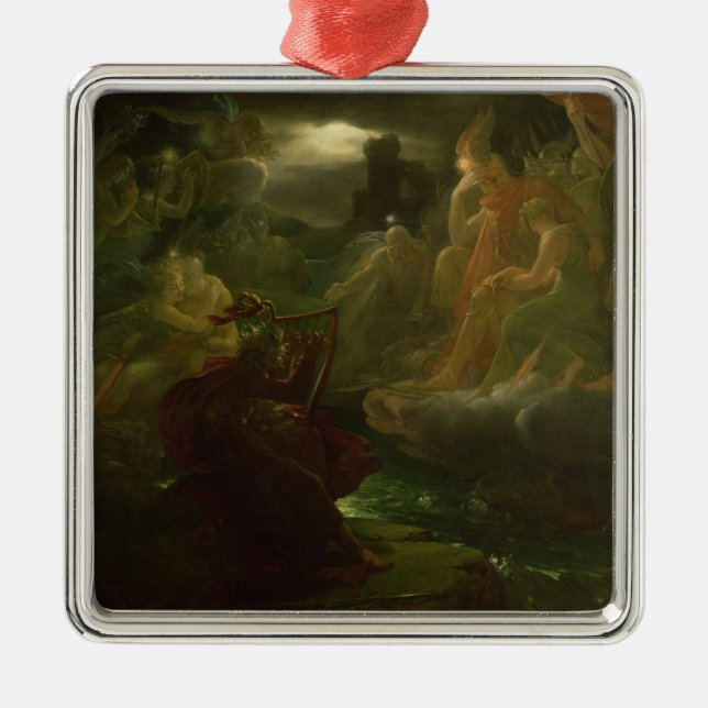 Ossian Conjuring up the Spirits of the River Metal Tree Decoration (Front)