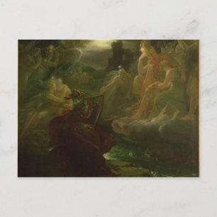 Ossian Conjuring up the Spirits of the River Postcard
