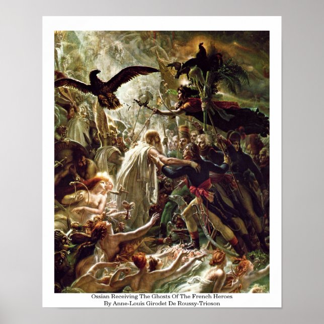 Ossian Receiving The Ghosts Of The French Heroes Poster (Front)