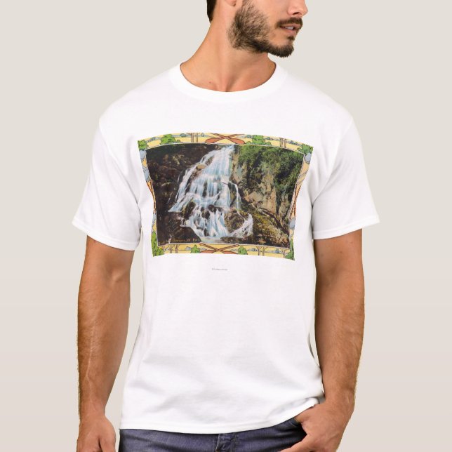 Ossipee Mountain Park View of Bridal Veil T-Shirt (Front)