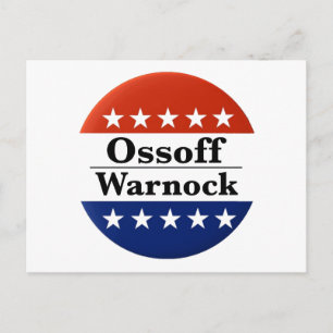 Ossoff Warnock Georgia Runoffs Postcard