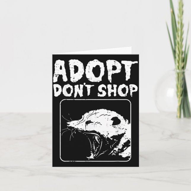 Ossum Adopt Dont Shop Ssum Street Cat Pet Women Me Card (Front)