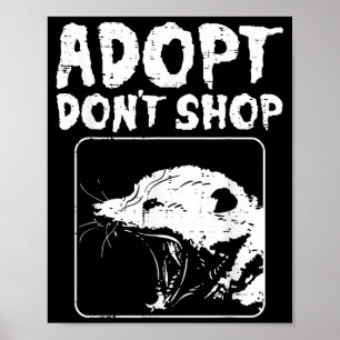 Ossum Adopt Dont Shop Ssum Street Cat Pet Women Me Poster