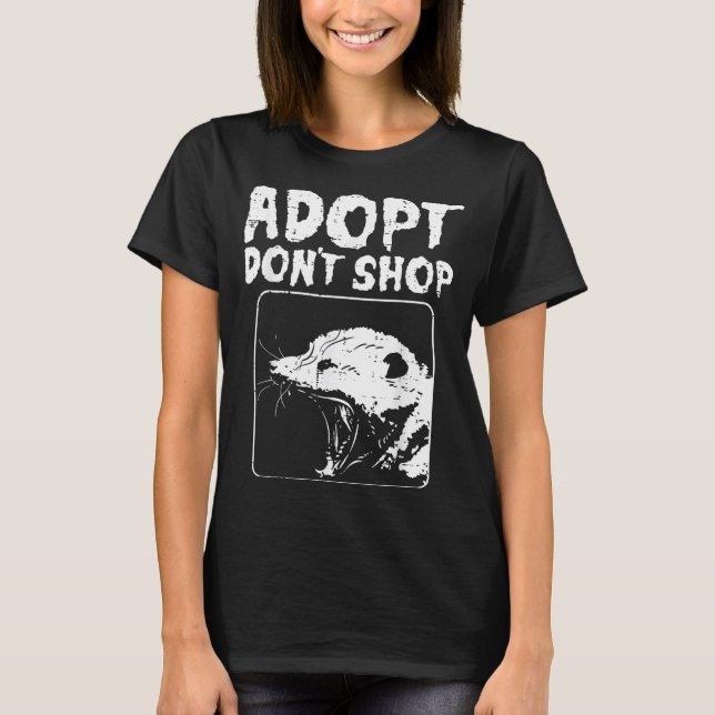 Ossum Adopt Dont Shop Ssum Street Cat Pet Women Me T-Shirt (Front)