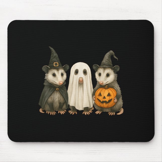 Ossum Halloween Ssum Witch Ghost Pumpkin  Mouse Mat (Front)