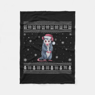 Ossum Lovers Men Women Santa Ugly Xmas Sweater  Fleece Blanket
