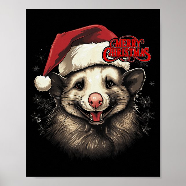 Ossum Ssum Funny Merry Christmas Santa Matching Fa Poster (Front)