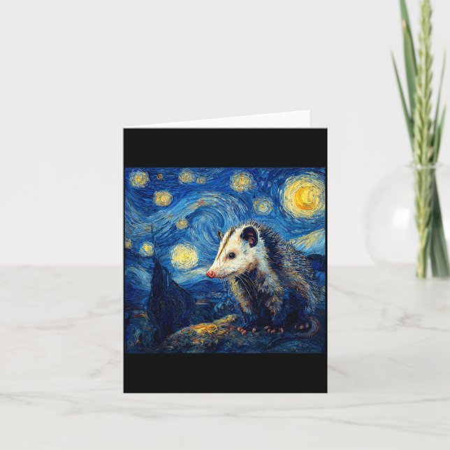 Ossum Ssum Van Gogh Starry Night  Card (Front)
