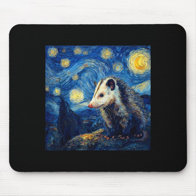 Ossum Ssum Van Gogh Starry Night  Mouse Mat (Front)