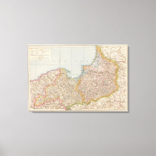 Ost u Westpreussen, East and West Prussia Canvas Print