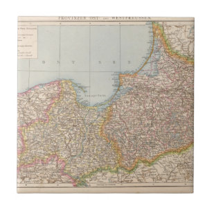 Ost u Westpreussen, East and West Prussia Tile