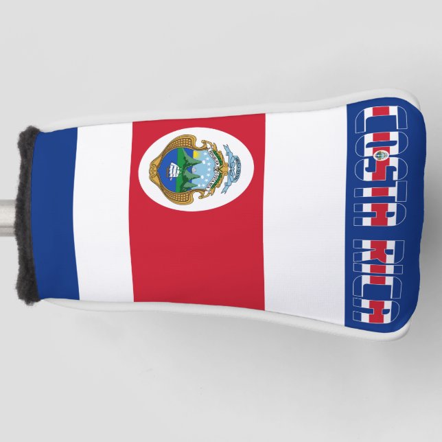 osta Rica Flag Gorgeous Patriotic Golf Head Cover (Front)