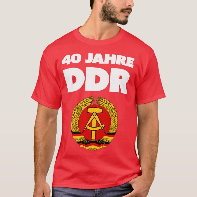 Ostalgie! Remember the DDR, comrade! T-Shirt (Front)