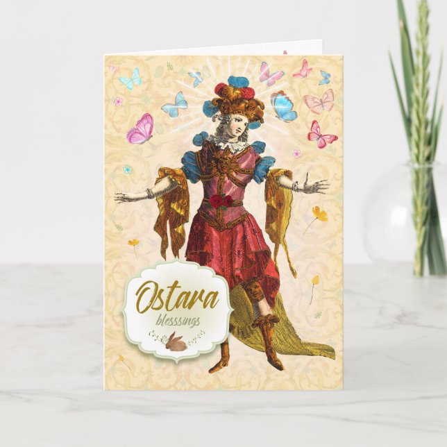 Ostara Blessings Greeting Card (Front)