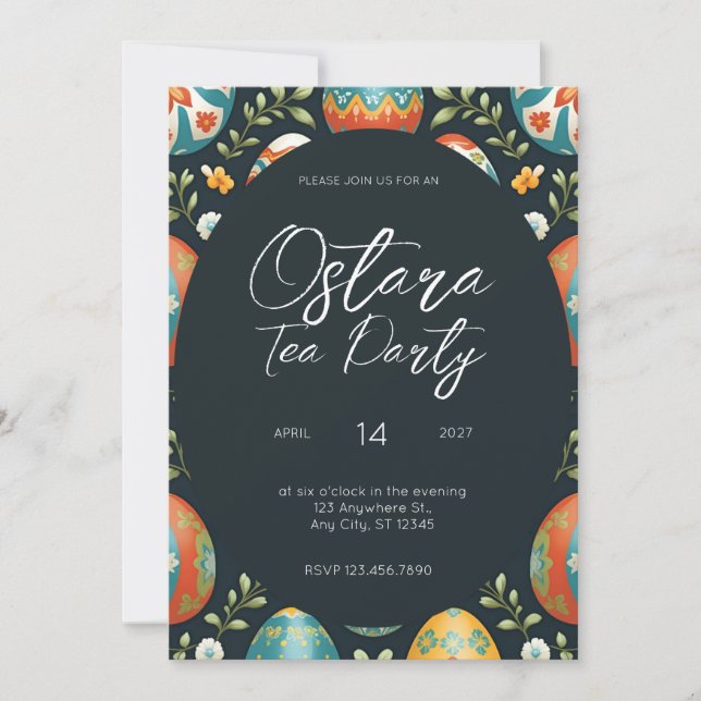 Ostara | Easter | Wheel of the Year Invitation (Front)
