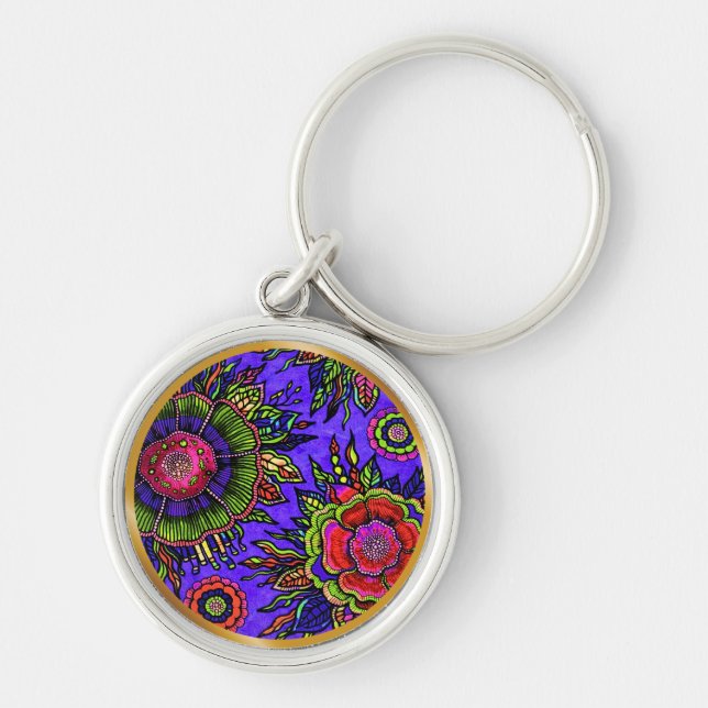 OSTARA: Radiant Luminous- Maximalist Art Keychain (Front)