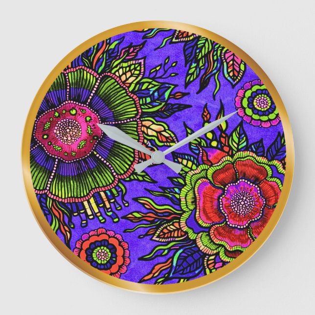 OSTARA: Radiant Luminous-  Maximalist Wall Clock (Front)