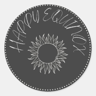 Ostara, Spring Equinox, classic round sticker