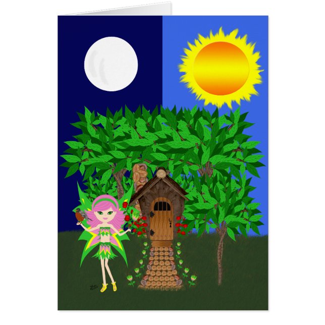 Ostara the Faery Goddess of Spring Card (Front)