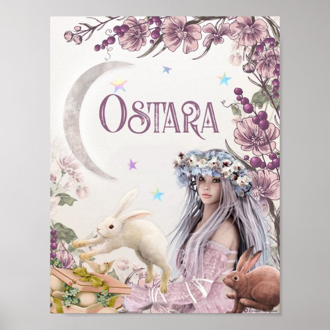 OSTARA WICCAN SABBAT POSTER (Front)