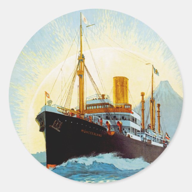 Ostasien Classic Round Sticker (Front)