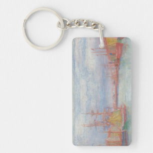 Ostend Harbour by James Ensor (1900) Key Ring