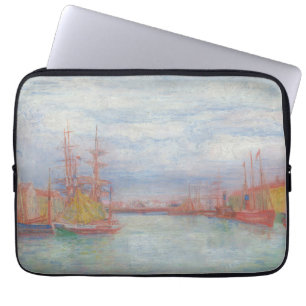 Ostend Harbour by James Ensor (1900) Laptop Sleeve