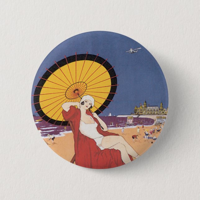 Ostende - Belgique 6 Cm Round Badge (Front)