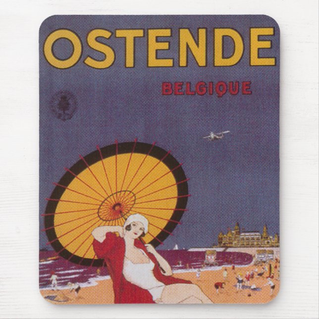 Ostende - Belgique Mouse Mat (Front)